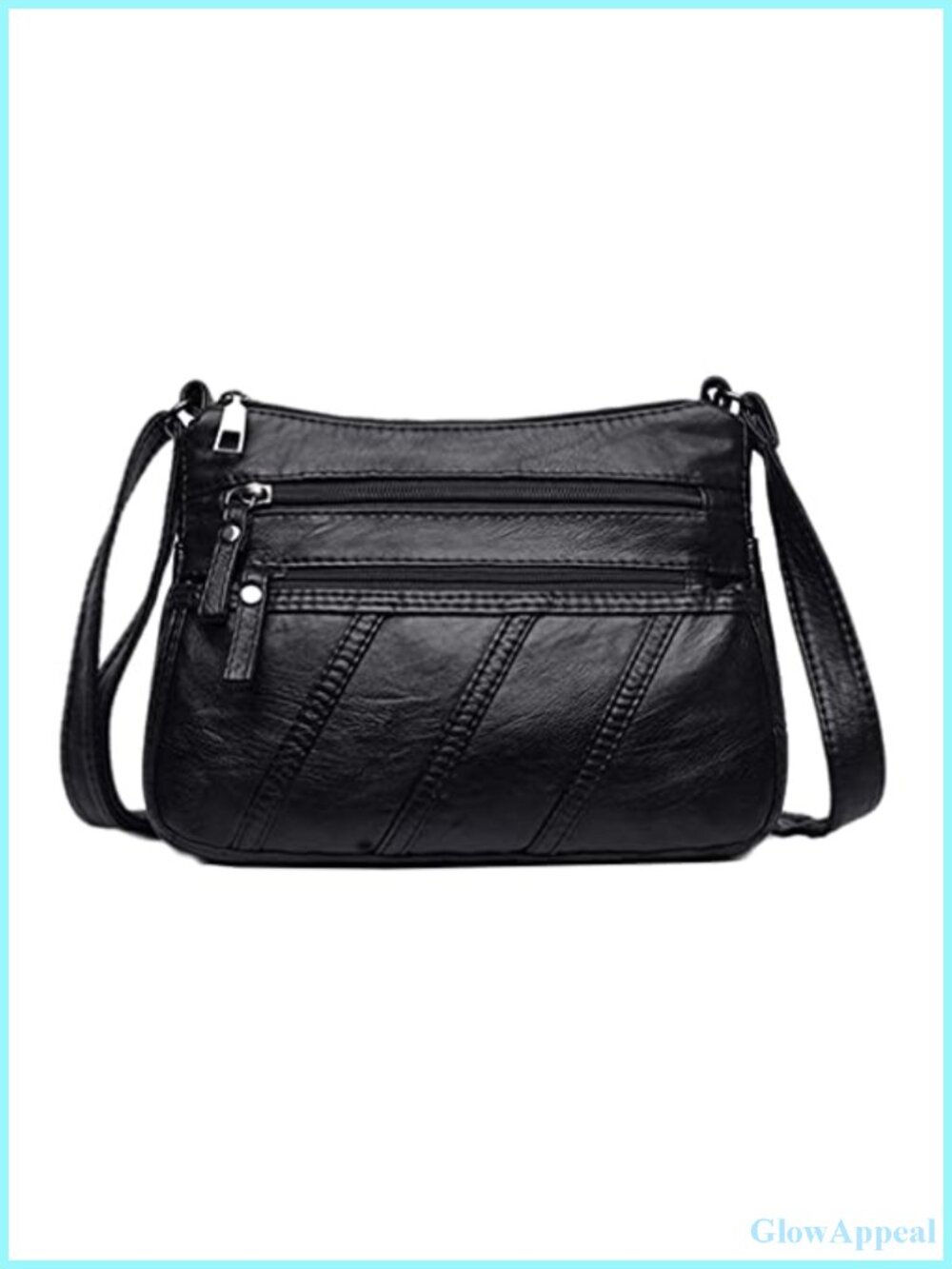 Water Silk PU Leather Crossbody Shoulder Bag Messenger Purse